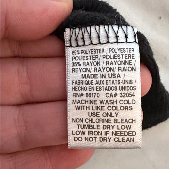 Free People Black Ribbed Tank Top Size Small Petite - Picture 7 of 7